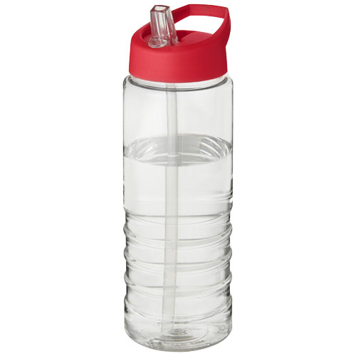 Bouteille de sport promotionnelle 750ml H2O Active® Translucide et Rouge